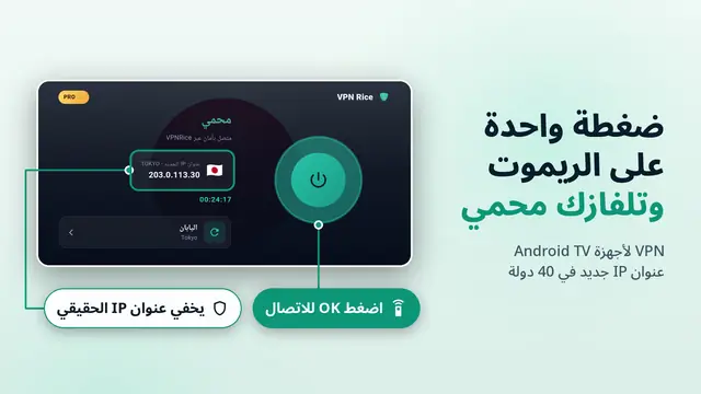 VPNRice لـ Android TV