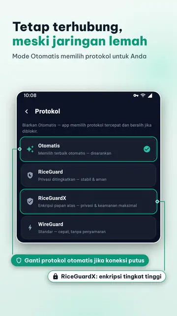 VPNRice untuk iPhone & iPad
