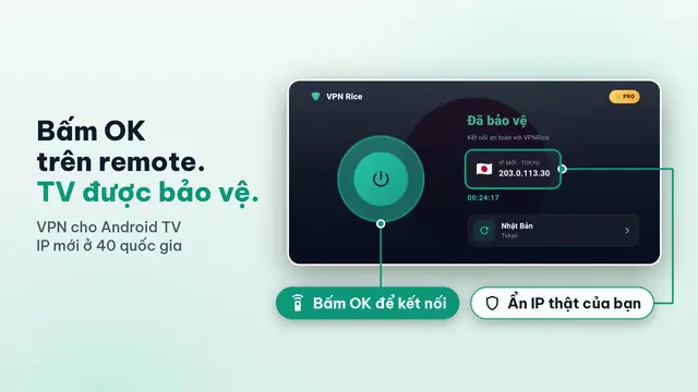 VPNRice cho Android TV